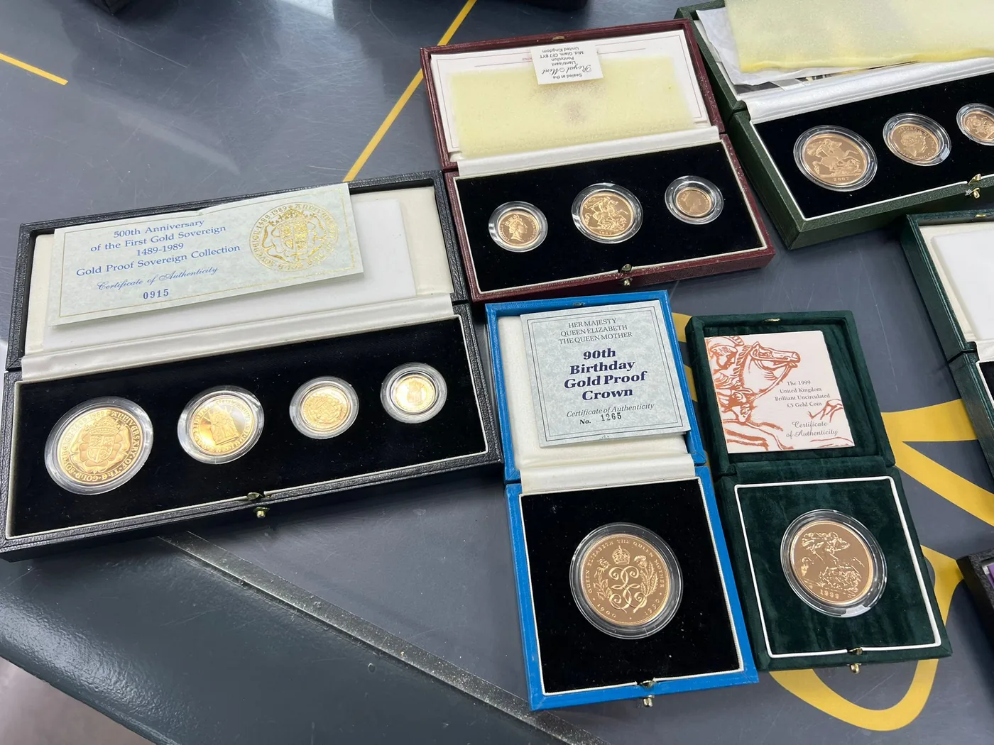 A mixed selection of cased British and pre-decimal coins