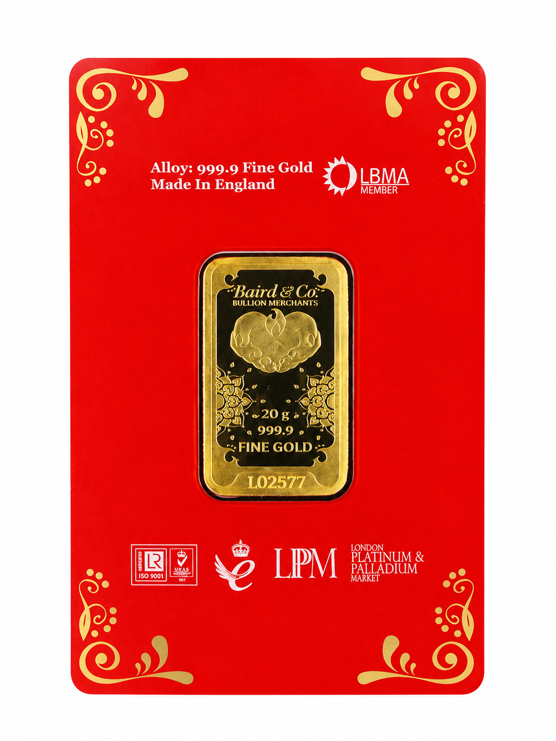 Baird & Co. 20g Lakshmi Gold Bar - Image 2