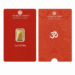 Royal Mint 1g Gold Britannia Bar Henna Design