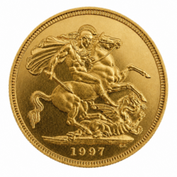 1997 Full Sovereign Elizabeth II 3rd Portrait Gold Coin