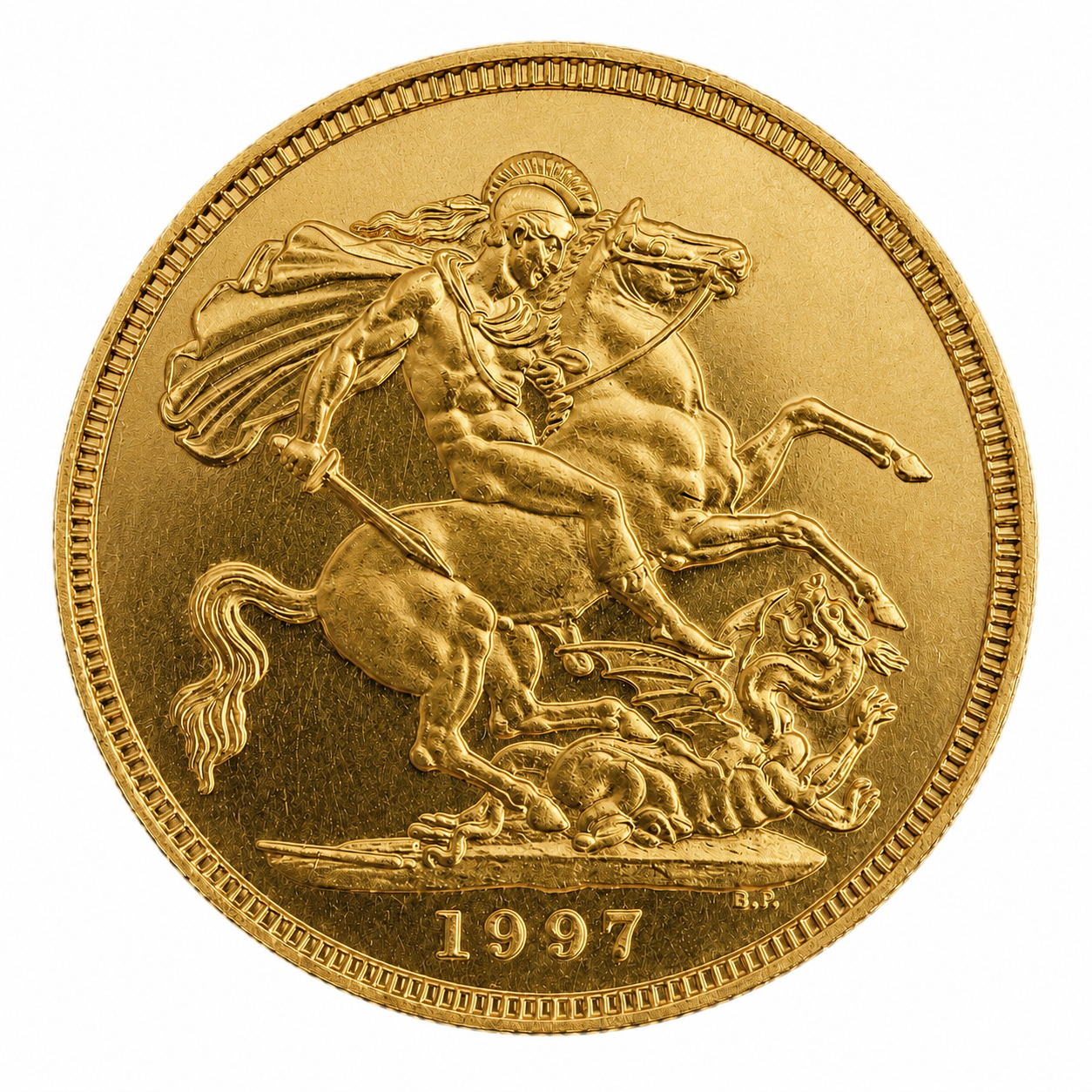 1997 Full Sovereign Elizabeth II 3rd Portrait Gold Coin