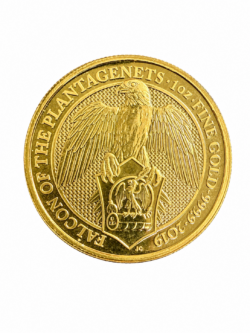 2019 1oz Falcon Of The Plantagenets Queen’s Beast Gold Coin