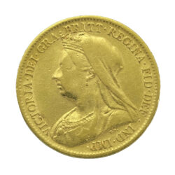 1900 Half Sovereign Coin Queen Victoria Old Head