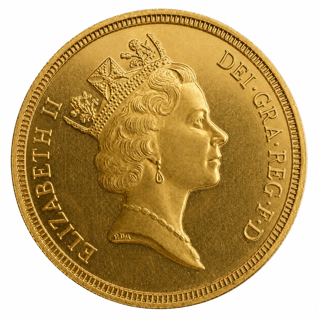 1997 Full Sovereign Elizabeth II 3rd Portrait Gold Coin - Image 2