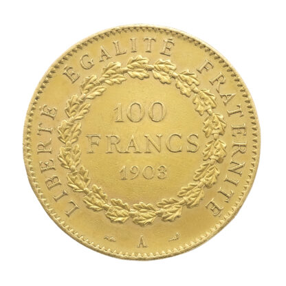 Best Value 100 French Francs Gold Coin Guardian Angel - Image 2