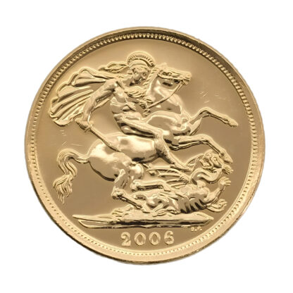 2006 Gold Sovereign Queen Elizabeth II 4th portrait