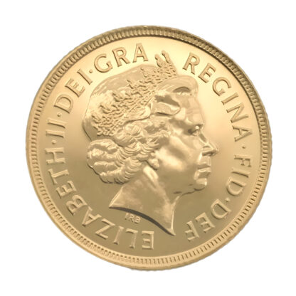 2001 Gold Sovereign Queen Elizabeth II 4th Portrait - Image 2