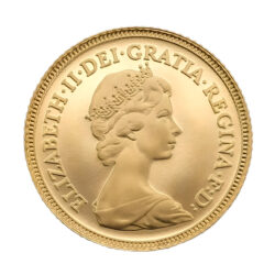 1982 Gold Half Sovereign Queen Elizabeth II 2nd Portrait