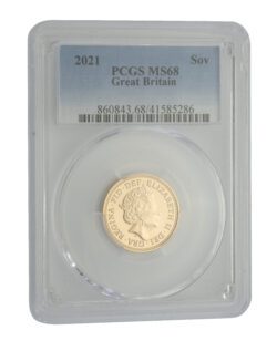 2021 Full Sovereign Gold Coin PCGS MS68