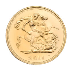 2011 Half Sovereign Queen Elizabeth 4th Portrait Gold Coin