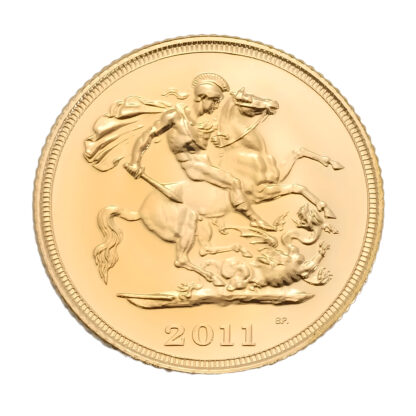 2011 Half Sovereign Queen Elizabeth 4th Portrait Gold Coin