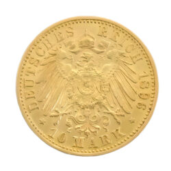 German 10 Mark Gold Coin Wilhelm II 1890-1912