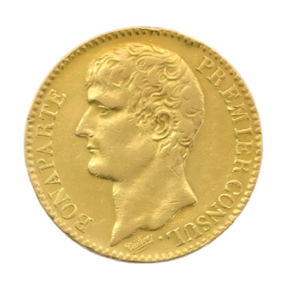 French 40 Francs Gold Coin, Napoleon First Consul Bare Head 1802-1804 AN 11-12 - Image 2