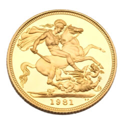 1981 Proof Gold Full Sovereign Coin