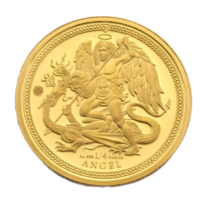 2019 Isle Of Man 1/4oz Proof Gold Coin - Archangel Michael