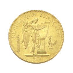 Best Value 1849 20 French Franc Guardian Angel A &#8211; Standing Genius writing the Constitution.