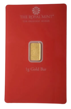 1g Royal Mint Gold Bar Om Design