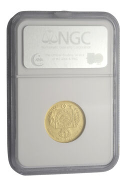 1876 Brazil 10,000 Reis Gold Coin NGC XF 45