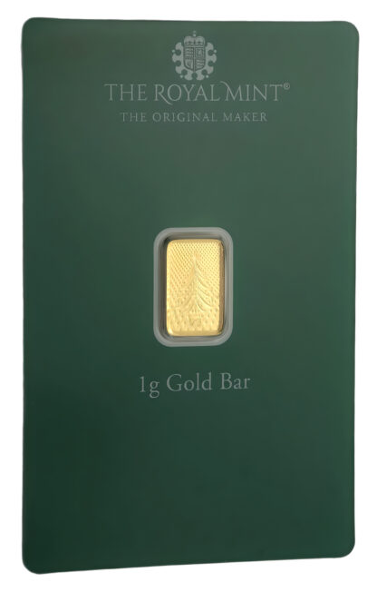 1g Royal Mint Christmas Tree Gold Bar