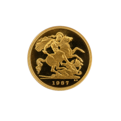 1987 Proof Half Sovereign Gold Coin