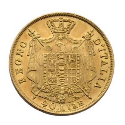 Italian 40 Lire Napoleon I Gold Coin - Image 2