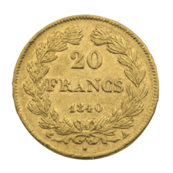 Best Value 20 French Francs Louis-Philippe Laureate Head &#8211; A