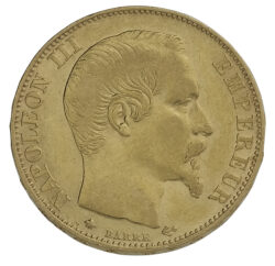 Best Value 20 French Francs Napoleon III Bare Head Gold Coin &#8211; BB