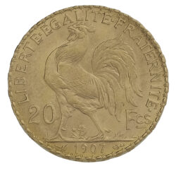 Best Value 20 French Franc Rooster Gold Coin