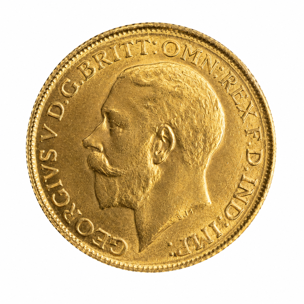 1913 Full Sovereign George V Gold Coin - Image 2
