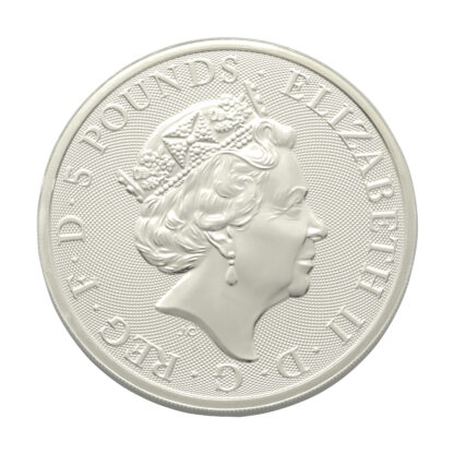 2019 2oz Falcon Of The Plantagenets Queen's Beast Silver Coin - Image 2