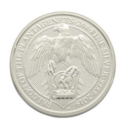 2019 2oz Falcon Of The Plantagenets Queen&#8217;s Beast Silver Coin