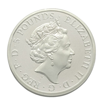 2019 2oz Yale Of Beaufort Queen's Beast Silver Coin - Image 2