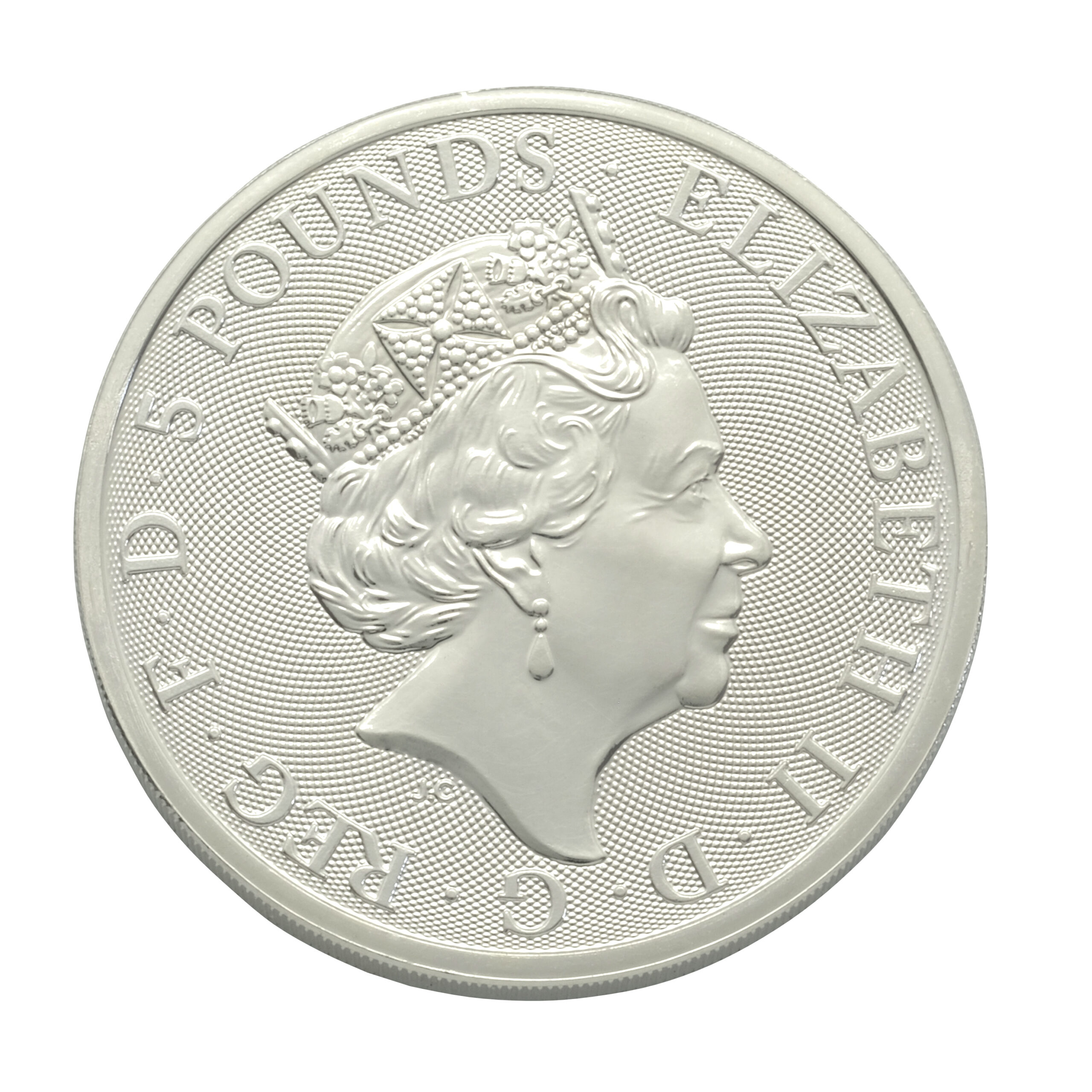2019 2oz Yale Of Beaufort Queen's Beast Silver Coin - Image 2