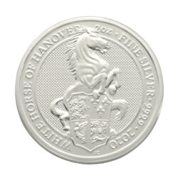 2020 2oz White Horse Of Hanover Queen&#8217;s Beast Silver Coin