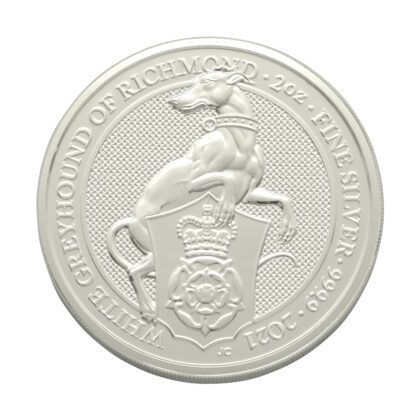 2021 2oz White Greyhound Of Richmond Silver Coin