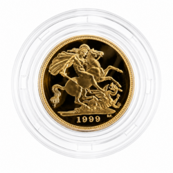 1999 Proof Half Sovereign Gold Coin