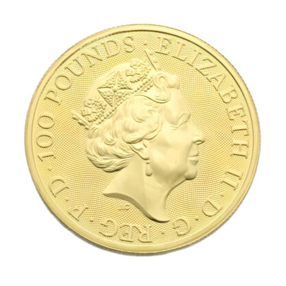 2019 1oz Yale Of Beaufort Queen's Beast Gold Coin - Image 2