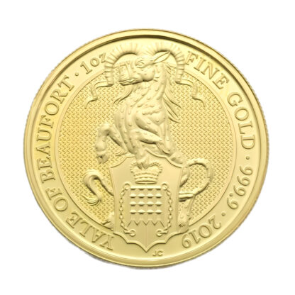 2019 1oz Yale Of Beaufort Queen's Beast Gold Coin