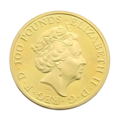 2020 1oz White Lion Of Mortimer Queen's Beast Gold Coin - Image 2