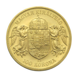 1908 Hungarian 100 Korona Francis Joseph I Gold Coin Restrike