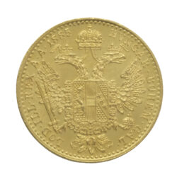 1885 Austrian 1 Ducat Francis Joseph I Gold Coin