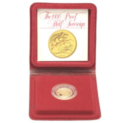 1980 Proof Gold Half Sovereign Coin