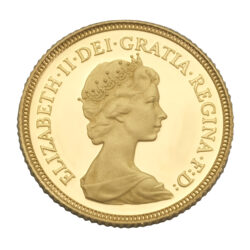 1980 Proof Gold Half Sovereign Coin