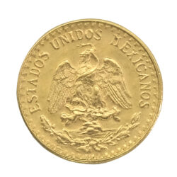 1945 Mexican Dos 2 Pesos Gold Coin Restrike