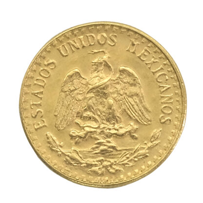 1945 Mexican Dos 2 Pesos Gold Coin Restrike - Image 2
