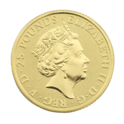 2018 1/4oz Queen&#8217;s Beast Black Bull Of Clarence Gold Coin