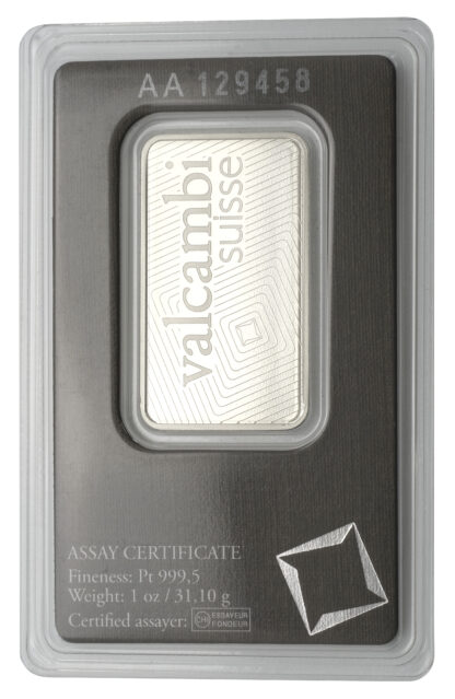 Valcambi 1oz Platinum Bar - Image 2