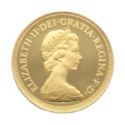 1980 Gold Half Sovereign Coin