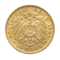 German 10 Mark Otto Gold Coin