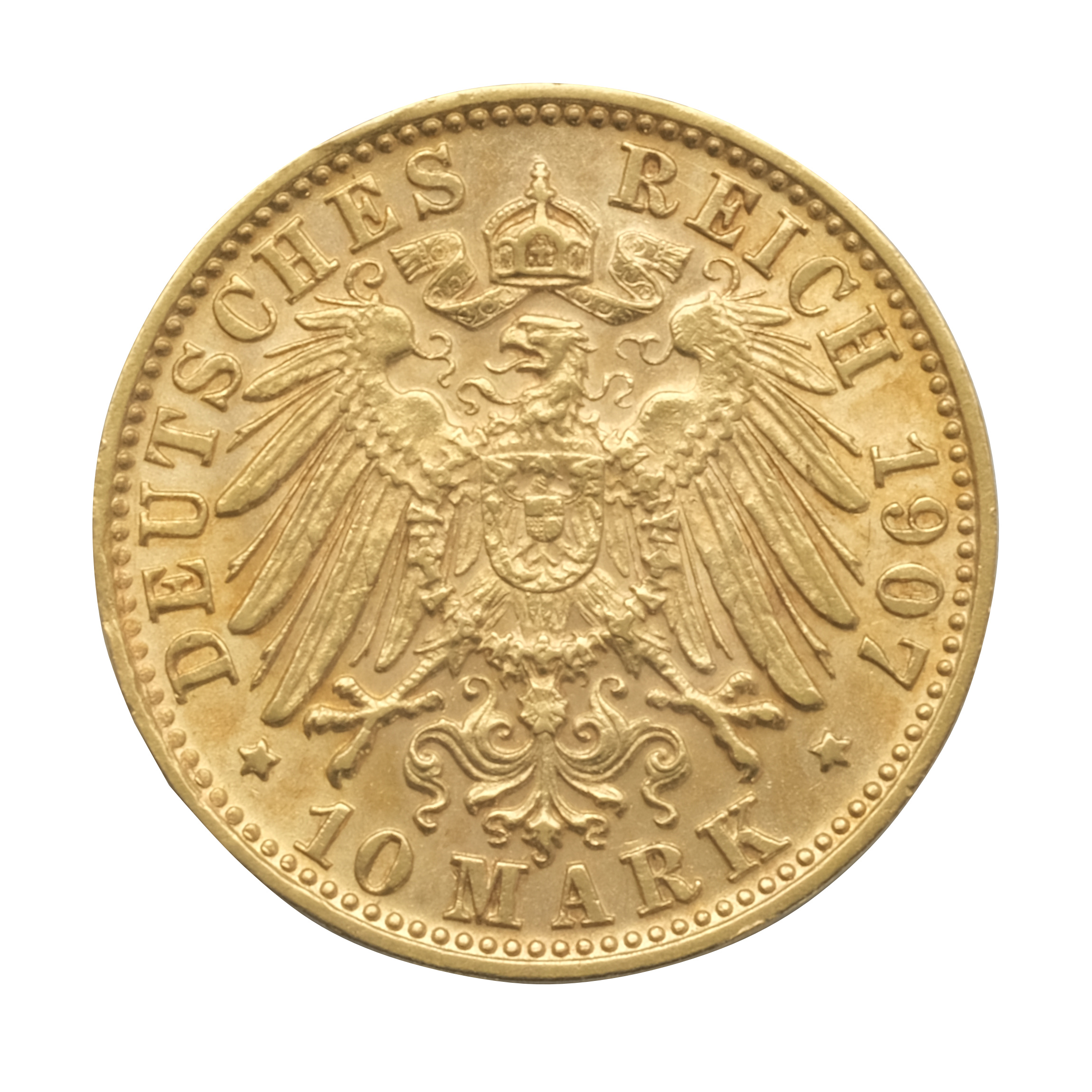 German 10 Mark Otto Gold Coin